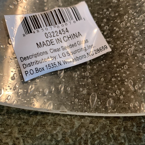 New LG Sourcing clear seeded glass light bulb covers. measurements in pictures - Picture 7 of 8